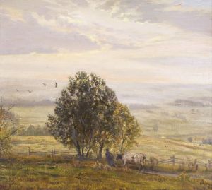 Painting, Landscape - The fog