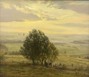 Painting, Landscape - The fog