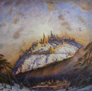Painting, Mythological genre - Kazan ascending