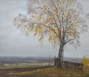 Painting, Landscape - Grey Autumn Day