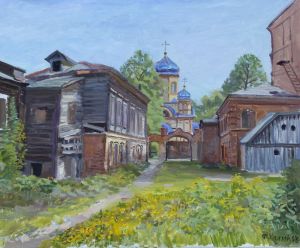 Painting, Landscape -  Chistopolsky yard