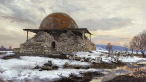 Painting, Realism - Northern Mausoleum