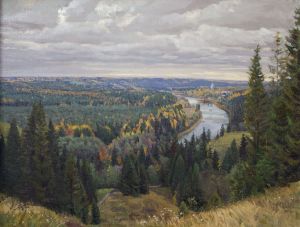 Painting, Landscape - Vyatka expanses