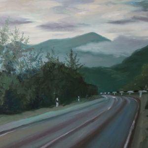 Painting, Landscape - Road in the Tuapse Mountains