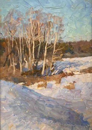 Painting, Landscape - «Konev bor March».