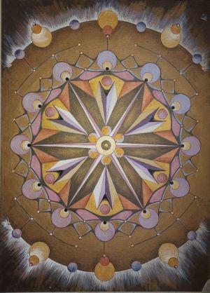 Painting, Mythological genre - wish fulfillment mandala 