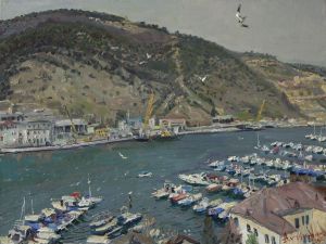 Painting, Seascape - Sevastopol Bay Balaklava