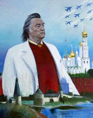 Painting, Realism - Portrait of the writer Prokhanov