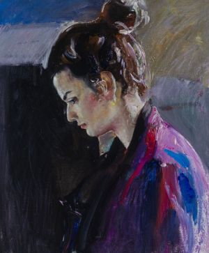 Painting, Realism - Alina&#039;s portrait