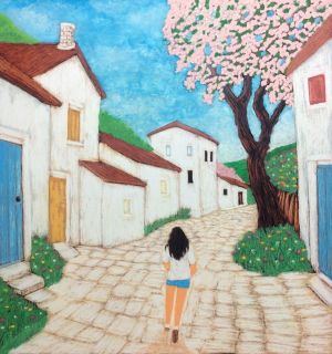 Graphics, Figurative painting - Summer holidays