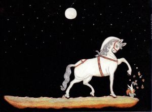Graphics, Romanticism - Magic horse