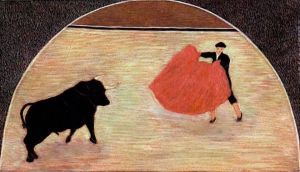 Graphics, Figurative painting - Bullfighter