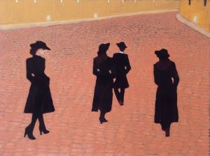 Graphics, Figurative painting - Bodyguards