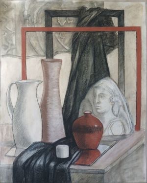 Graphics, Sanguine - Still life with bas-relief