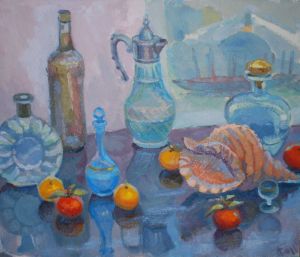 Painting, Still life - Morning in Venice.