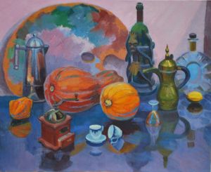 Painting, Still life - Turkish joys.