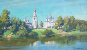 Painting, Landscape - Vologda Kremlin