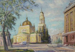 Painting, City landscape - Lipetsk