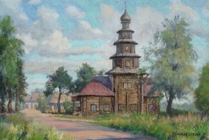 Painting, Religious genre - Torzhok. Tikhvin Church