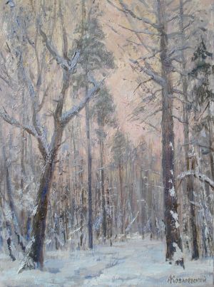 Painting, Realism - Winter morning