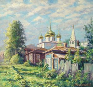 Painting, Landscape - Gorokhovets. View of the Annunciation Cathedral