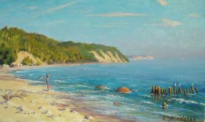 Painting, Oil - The Baltic coast