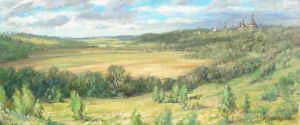 Painting, Landscape - View of Shamordino