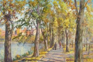 Painting, Landscape - Izmailovo. Autumn