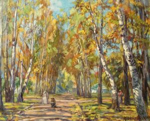 Painting, Landscape - Yasnaya Polyana
