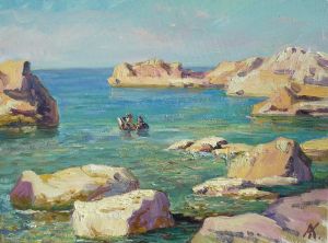 Painting, Seascape - Crimea. Tarkhankut