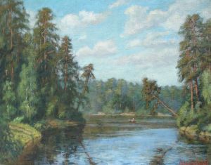 Painting, Landscape - Summer in Moscow