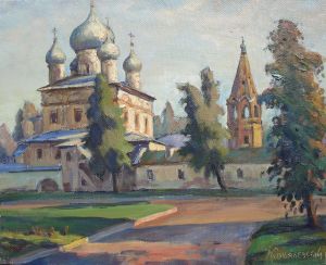 Painting, Landscape - Veliky Novgorod. Znamensky Cathedral