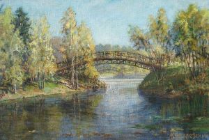 Painting, Landscape - Babaevsky pond