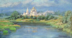 Painting, Realism - View of Mozhaisk Luzhetsky Ferapontov Monastery