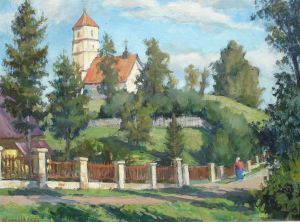 Painting, Landscape - Church of the Transfiguration of the Lord