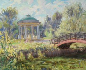Painting, Realism - Rotunda in the Sviblovo estate