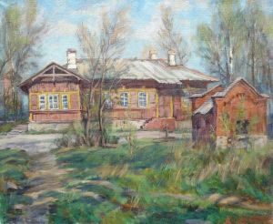 Painting, Realism - Firovo Railway Station
