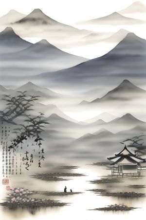 Painting, Landscape - Rice Mountains