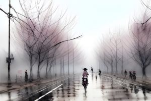 Painting, Impressionism - Street to city