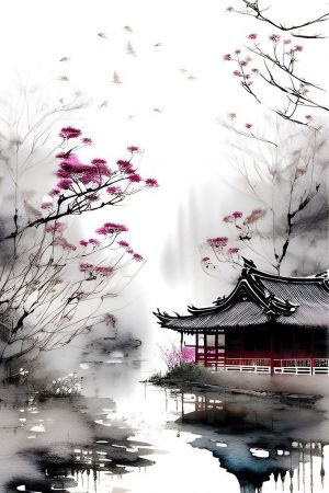 Painting, Landscape - Japanese sketch