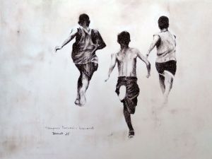 Graphics, Figurative painting - Sandpit Generals