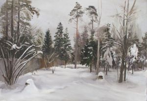 Painting, Landscape - Winter Forest