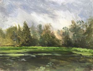 Painting, Landscape - Forest Lake