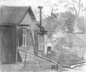 Graphics, Landscape - The old cottage
