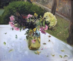 Painting, Still life - Autumn bouquet