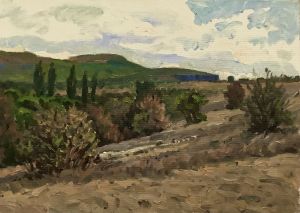 Painting, Landscape - September. Crimea.