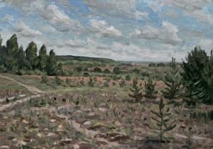 Painting, Landscape - Vladimir expanses .