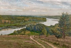 Painting, Landscape - The Oka River.