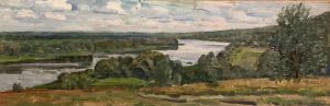 Painting, Landscape - The Oka River