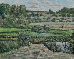 Painting, Landscape - Pushkinogorye